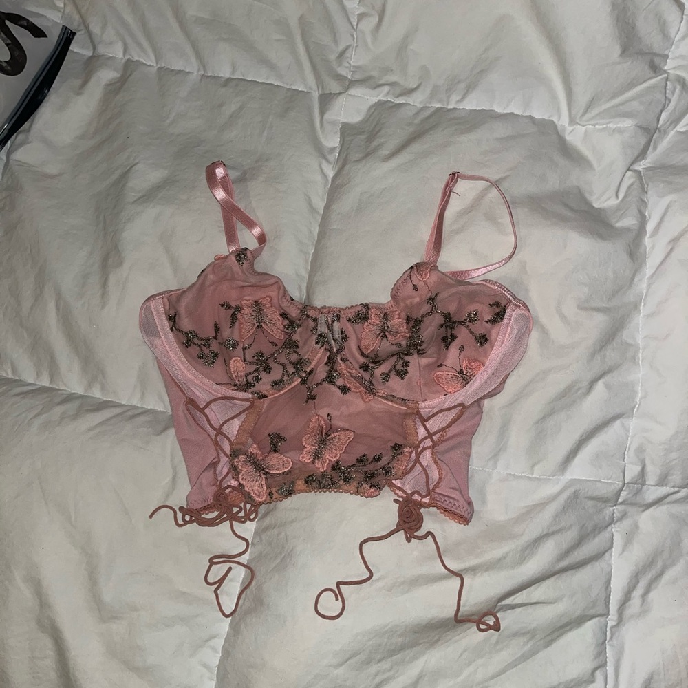 Pink crop top